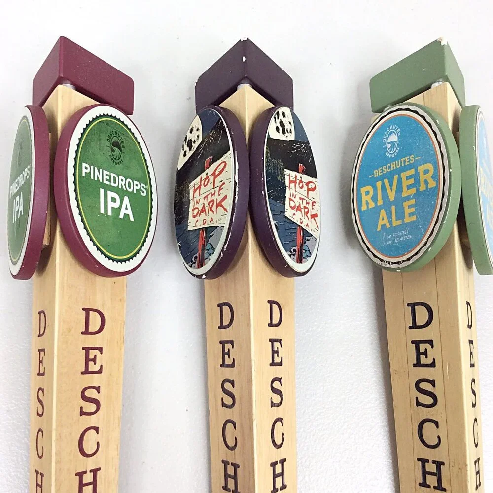 Lot of 5 Deschutes Brewing Beer‎ Tap Handles IRA Pinedrops IPA Hop in the Dark